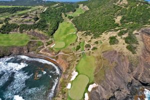 Cabot Saint Lucia (Point Hardy) 7th Green 6th Back
